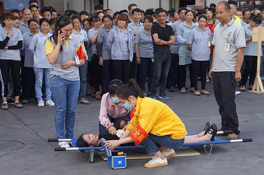 上eat365正版2019年上半年消防演习现场